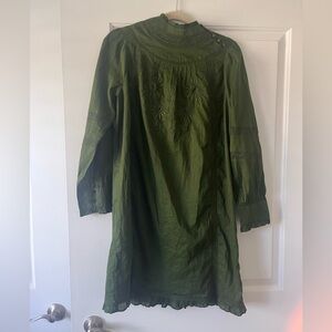 NWT J. Crew beautiful forest green dress!